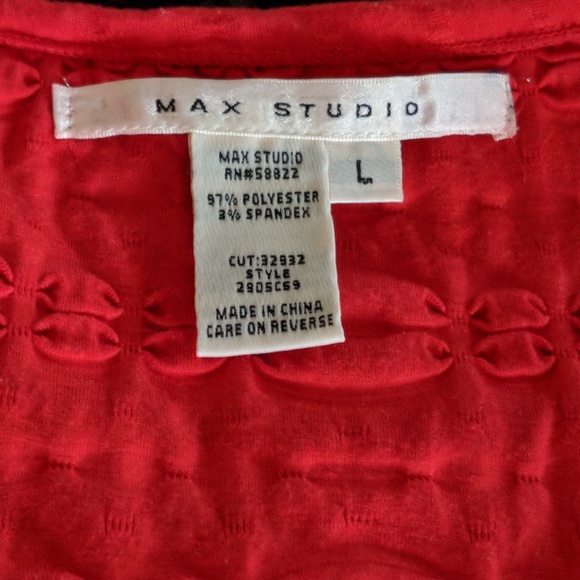 Max Studio Raspberry Bodycon Dress Textured Sz L - Picture 5 of 5